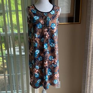 Lands End Women’s Sleeveless Sun Dress Size Small/Petite